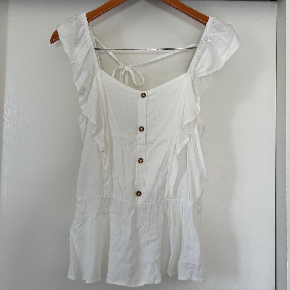 Blouse Top with Back Tie